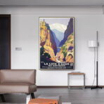 affiche côté d'azur vintage