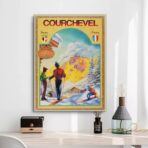 affiche courchevel vintage