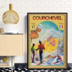 affiche courchevel vintage