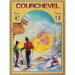 affiche courchevel vintage