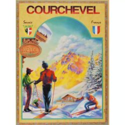affiche courchevel vintage