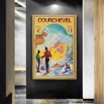 affiche courchevel vintage