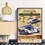 affiche course automobile vintage