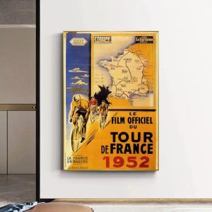affiche course cycliste vintage