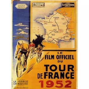 affiche course cycliste vintage