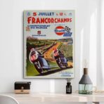 affiche course moto vintage