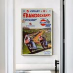 affiche course moto vintage