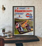 affiche course moto vintage
