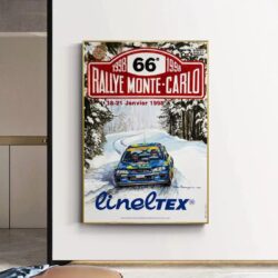 affiche course rallye vintage