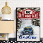 affiche course rallye vintage