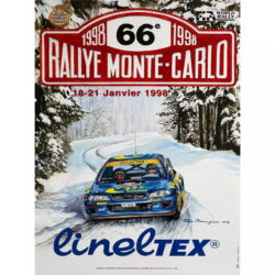 affiche course rallye vintage
