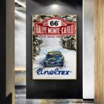 affiche course rallye vintage