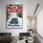 affiche course rallye vintage