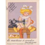 affiche couture vintage enfant