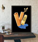 affiche crepe gavottes vintage