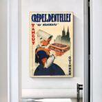 affiche crepes vintage