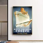 affiche croisiere vintage