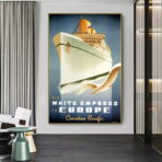 affiche croisiere vintage