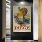 affiche cuisine vintage alcool