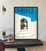 affiche cyclades vintage
