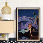 affiche art vintage couple