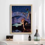 affiche art vintage couple