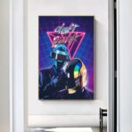 affiche daft punk vintage