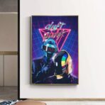 affiche daft punk vintage