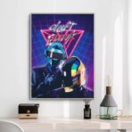 affiche daft punk vintage