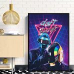 affiche daft punk vintage