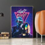 affiche daft punk vintage