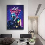 affiche daft punk vintage