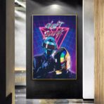 affiche daft punk vintage