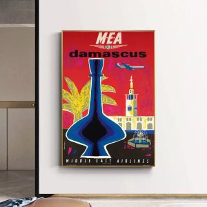 affiche damascus vintage