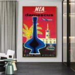 affiche damascus vintage