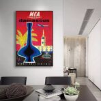 affiche damascus vintage
