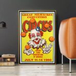 affiche de cirque vintage