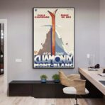 affiche de club ski vintage
