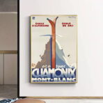 affiche de club ski vintage