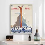 affiche de club ski vintage