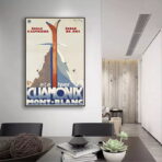 affiche de club ski vintage