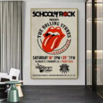 affiche de concert vintage rolling stones
