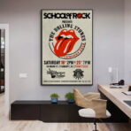 affiche de concert vintage rolling stones