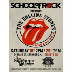 affiche de concert vintage rolling stones