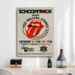 affiche de concert vintage rolling stones