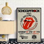 affiche de concert vintage rolling stones