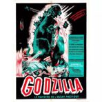 affiche de film godzilla vintage