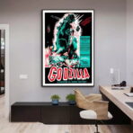 affiche de film godzilla vintage