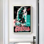 affiche de film godzilla vintage