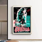 affiche de film godzilla vintage